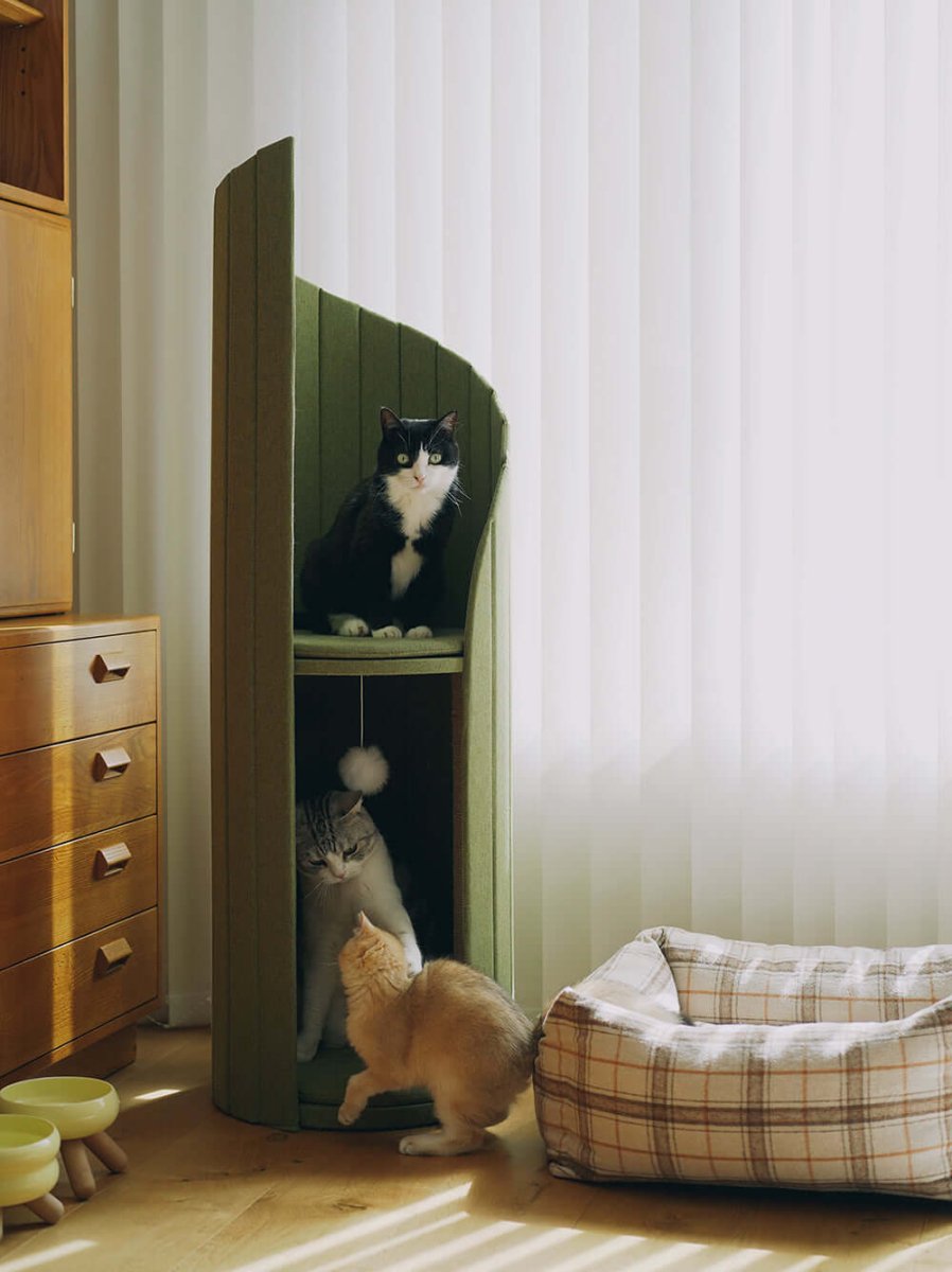 Eleganter Kratzturm zum spielen und schlafen