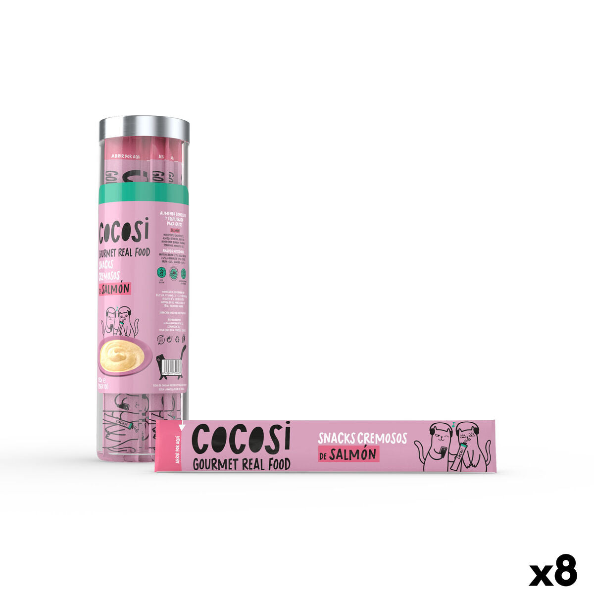 Cocosi Gourmet Snack 8x10 Stück - Lachs