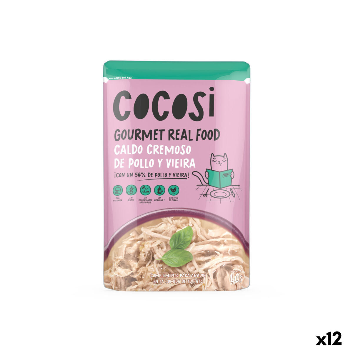 Cocosi Gourmet Futter 40g - Hähnchen (12er Packung)